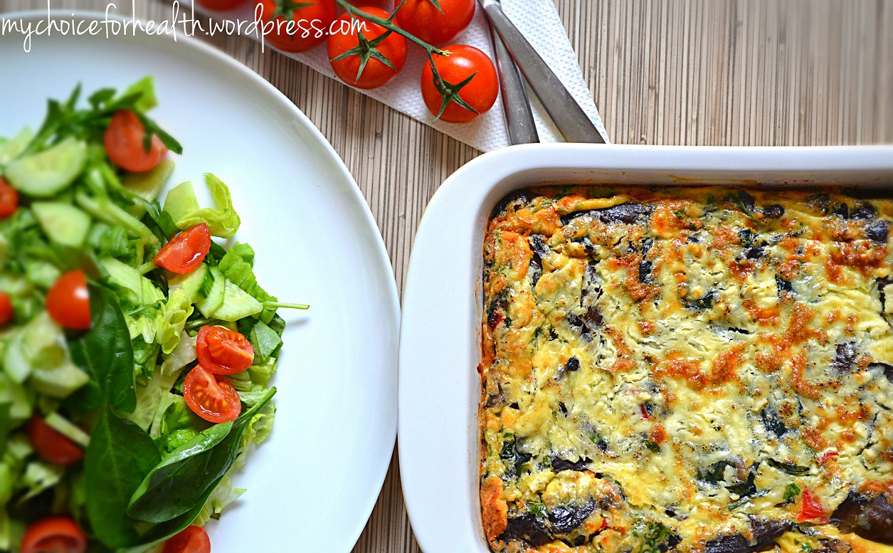 omleta cu ciuperci la cuptor